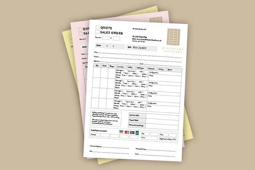 Riverside Shutters - NCR Pad Design